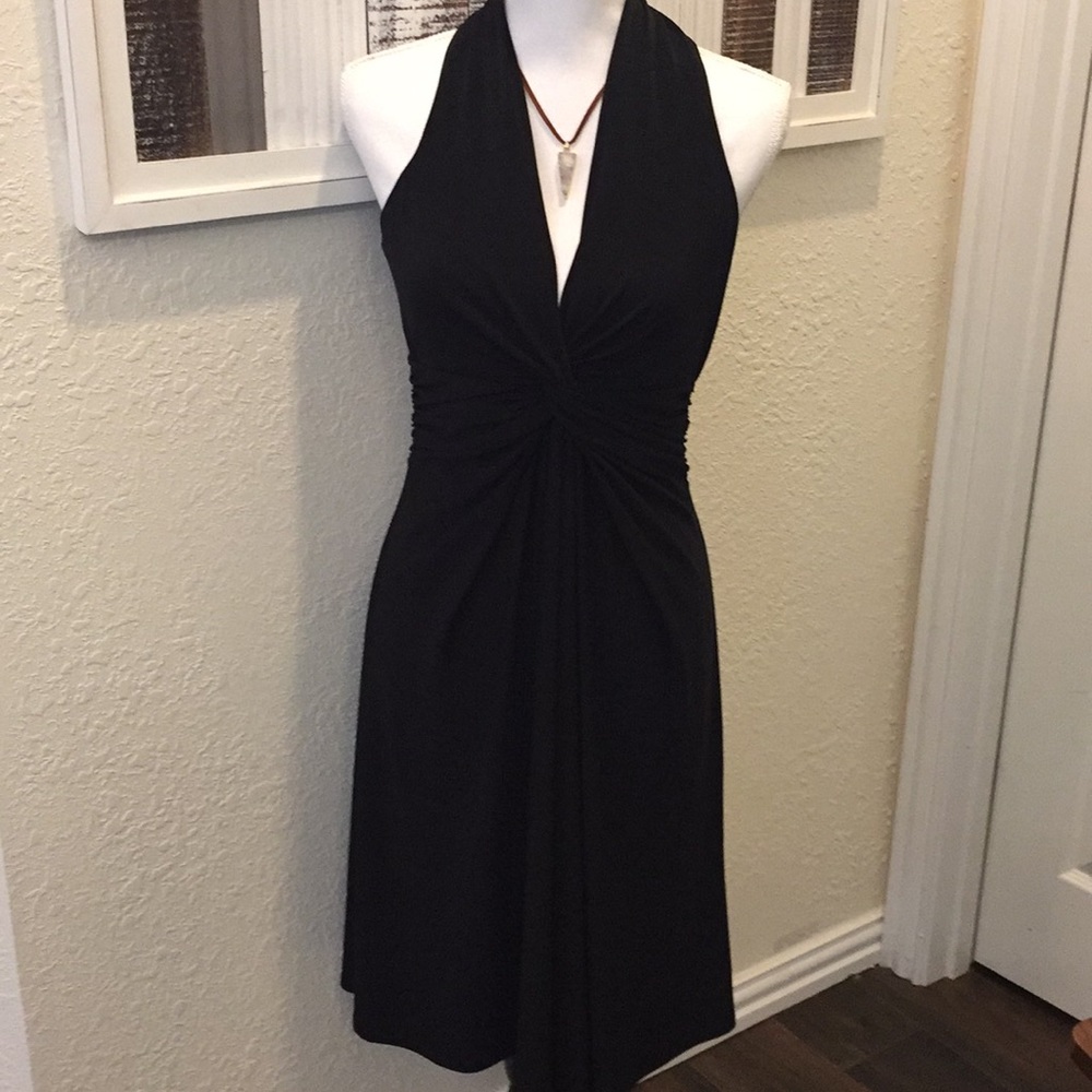 Jones New York Halter Style Black Dress